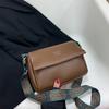 Fashion Shoulder Strap Bag New Square Bag Texture PU Simple Women's Shoulder Retro Wide Shoulder Strap Handbags