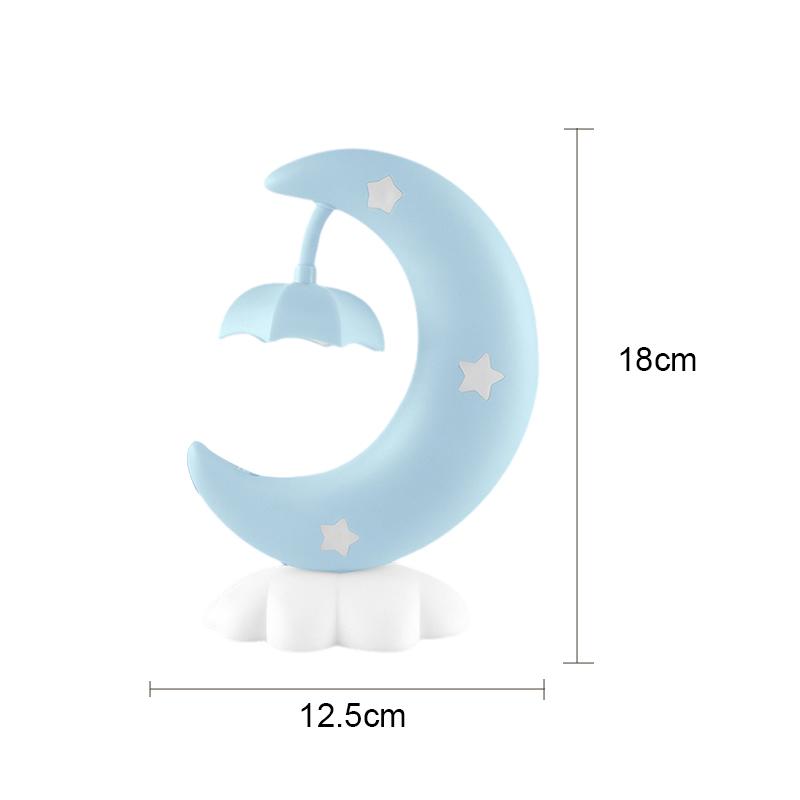 Star Moon Lamp with LED Light USB Rechargeable Night Light for Kids Nursery Bedroom Desk Decor Cute Star Moonlight Gift Idea
