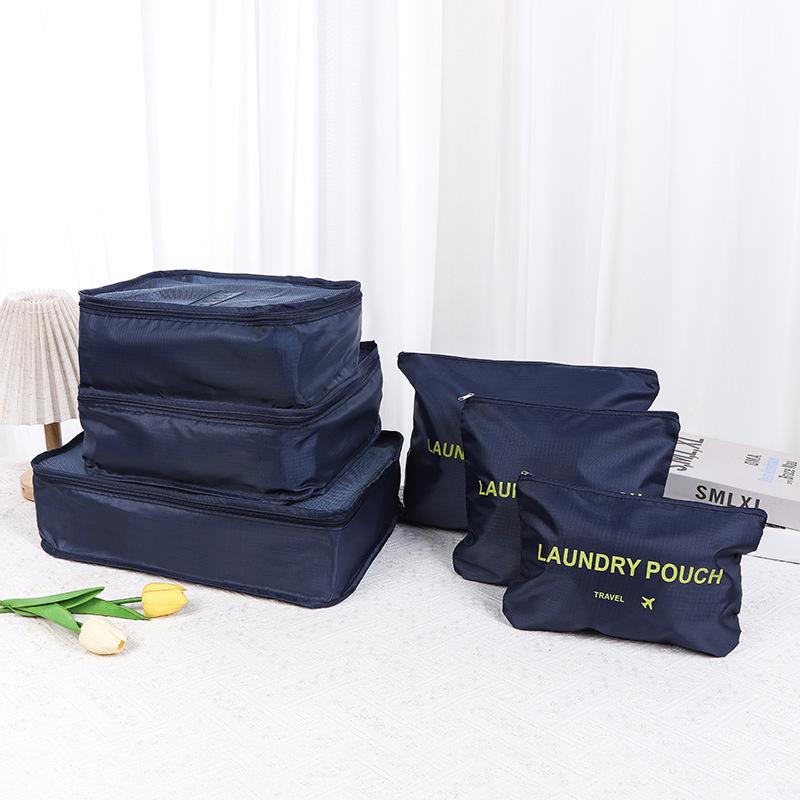 Корейский набор дорожных сумок для хранения - 6 штук с логотипом на заказ