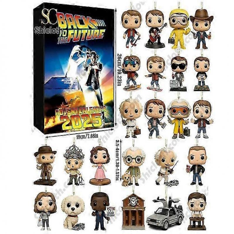 Назад в будущее Адвент Слепой бокс Украшение на рождественскую елку Акриловый кулон