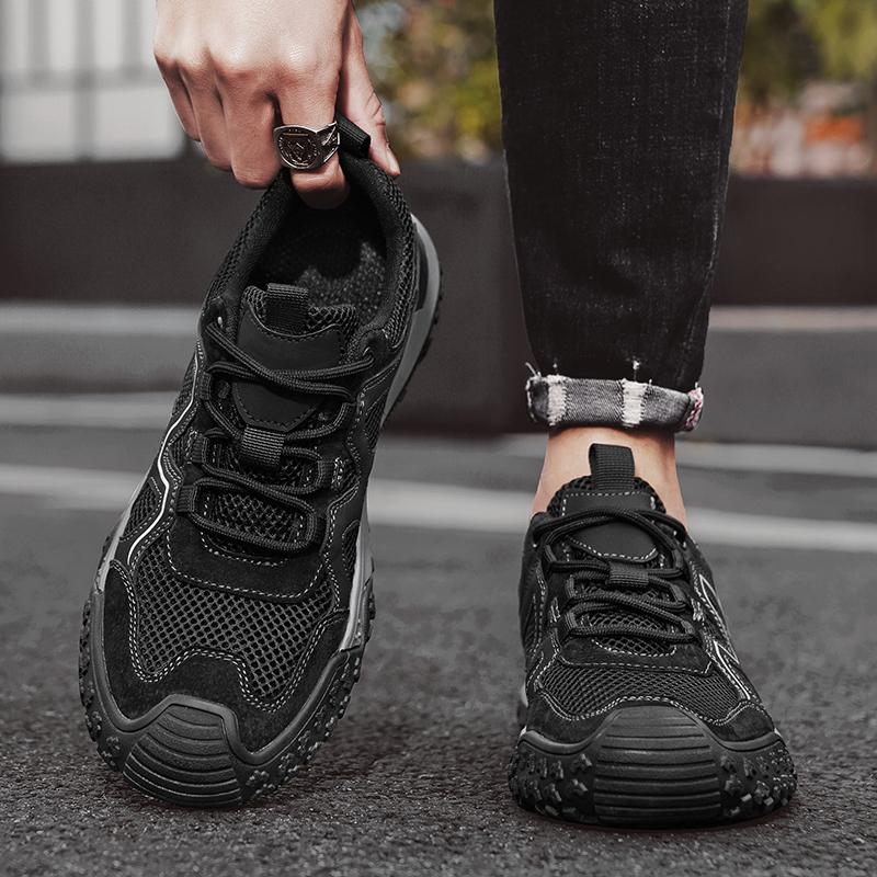 Fashion Breathable Male Mesh Shoes Outdoor Flats Tenis Sport Shoes Stylish Walking Footwear New Trainers Sandals Mens Casual Sneakers