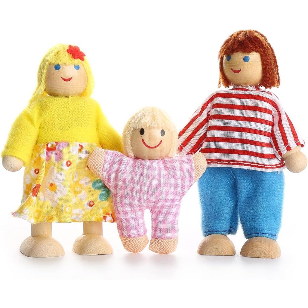 Кукольный семейный кукольный домик для детей, подарок, деревянный