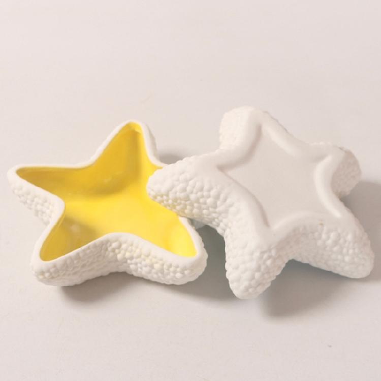 Держатель для украшений и безделушек в морской тематике Керамическая тарелочка для украшений в виде ракушки Ракушки-органайзеры для домашнего декора