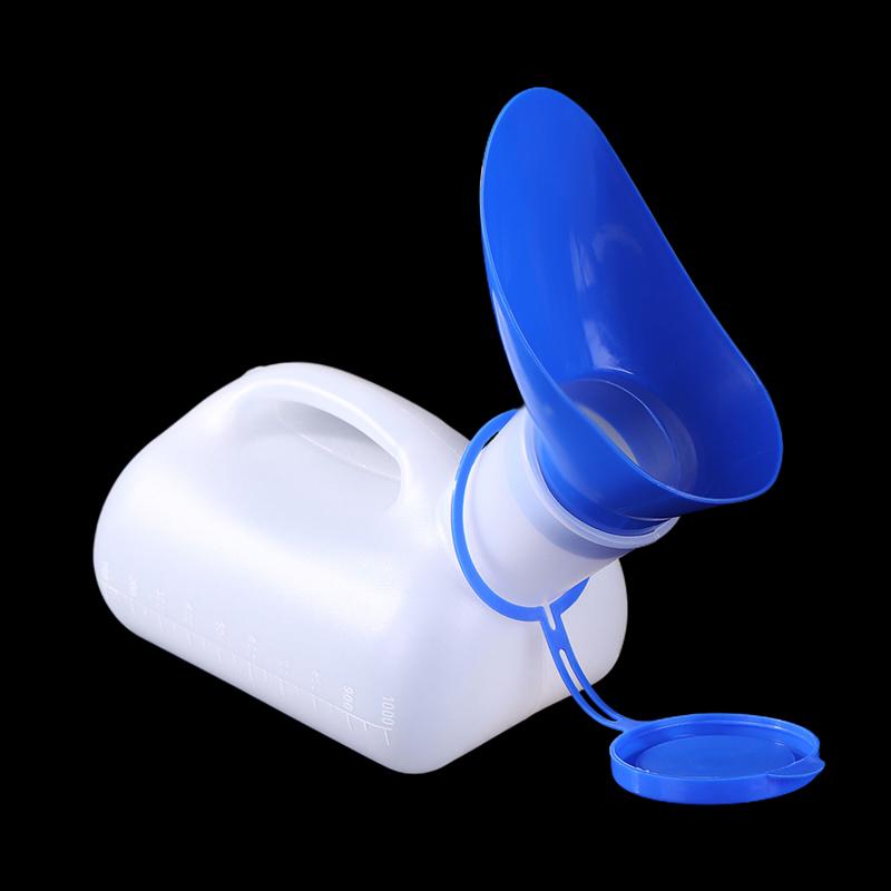 1000 мл Унисекс Писсуар Мобильный туалет Инструмент для сбора мочи Большой емкости Дорожный писсуар Бутылка для мочи Утолщенная Автомобильная дорожная бутылка для мочи