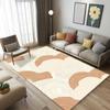 Rugs for Bedroom Curve Lines Carpet  Abstract Area Rug Soft Textured Doormat Wavy Circles Floormat Flanne Living Room Hallway