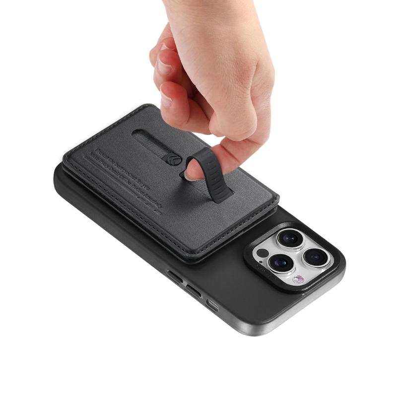 Регулируемый угол обзора Подставка для телефона Хранение карт Складная конструкция Магнитная задняя панель Конструкция из ПУ-кожи