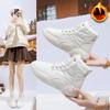 Women's Cotton Shoes 2024 Winter New Fluffy Warm Women Boots Warm Flat Bottom Casual Snow Boots Platform Women Ankle Boots