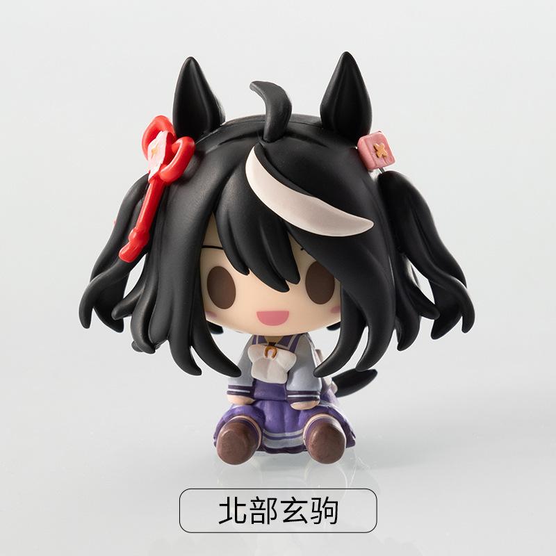 Оригинальная Q-версия Uma Musume Pretty Derby Токай Тейо Золотой Корабль Тейо Медзиро Май Конфетная Игрушка 2-я Волна Мини-фигурка Модель Игрушки