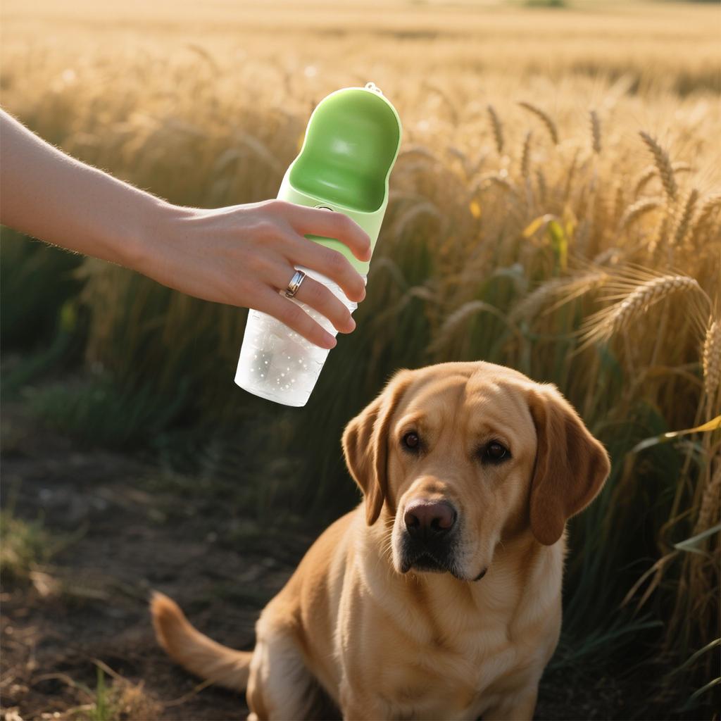 Pet Utensils Portable Dog Water Bottle For Dog Walking And Travelling Pet Cup Double Seal Leak Proof
