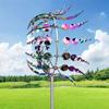 Outdoor Rotating Windmill Ornament: Creative Wrought Iron Garden Lawn Decoration