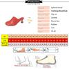 Aphixta 7 см Высокие Каблуки Элегантные Женские Шлепанцы Круглый Носок Мелкие Летние Платье Шлепанцы Сексуальный Странный Стиль Каблуки Обувь Размер 42 Сандалии