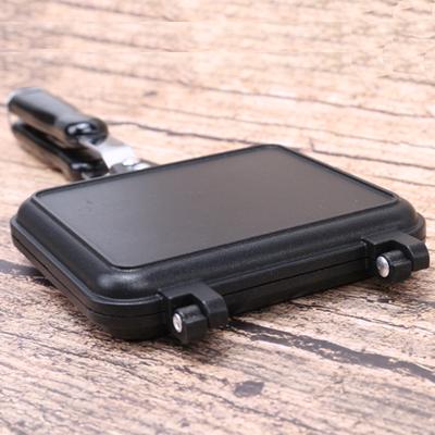 Двусторонняя сковорода с плоским дном, сковорода для выпечки тостов, хлеба, домашняя сковорода для сэндвичей с антипригарным покрытием