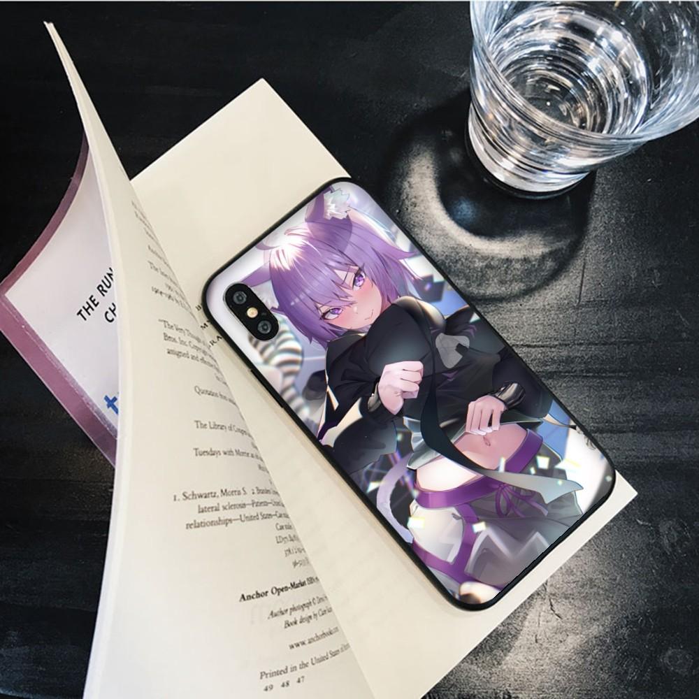 Чехол для телефона Kawaii Nekomata Okayu для iPhone 15 8 7 6 6S Plus X SE 2020 XR XS 14 11 12 13 Mini Pro Max