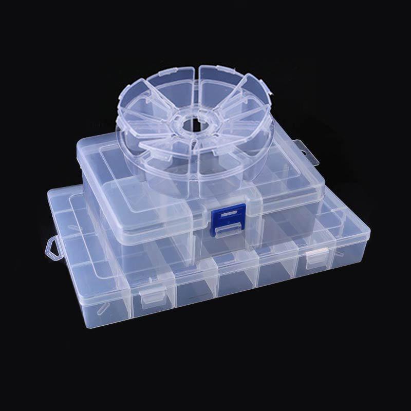 Органайзер Vogue 6-36 ячеек, пластиковая коробка для хранения бусин, регулируемый контейнер, популярный витринный шкаф для сережек, отделение для ювелирных изделий, держатель для винтов