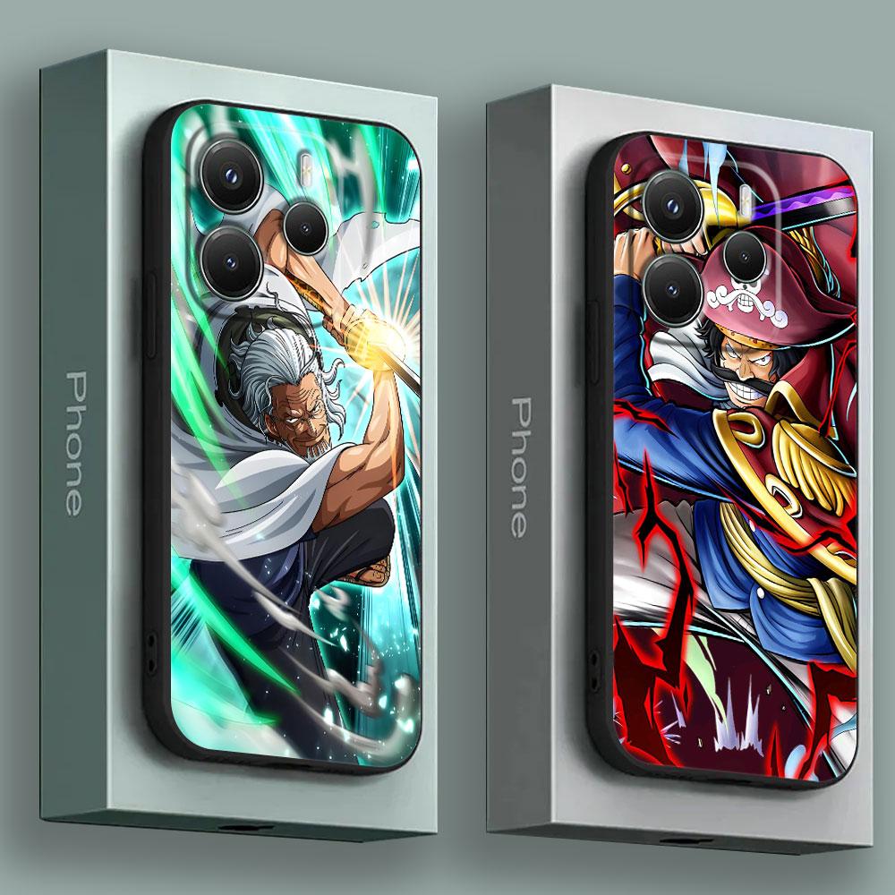 O-One Pieces Boss Anime Soft Case For Xiaomi Redmi Note 15 14 13 12 11 10 Pro Plus For Redmi 15C 15 14C 13C 12C Back Phone Cover