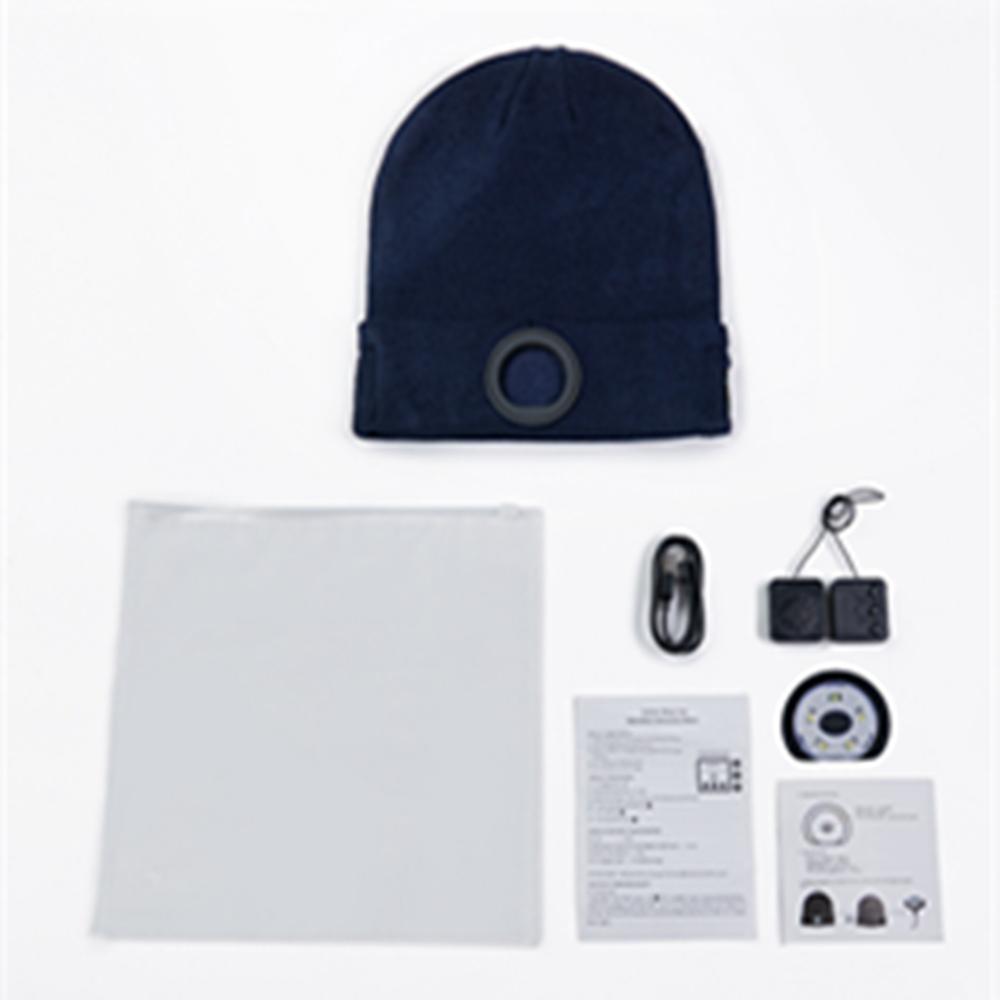 Шапка с Bluetooth-соединением, вязаная, для ночных пробежек по улице, ночной рыбалки, со светодиодным фонарем, освещением, Bluetooth-музыкой