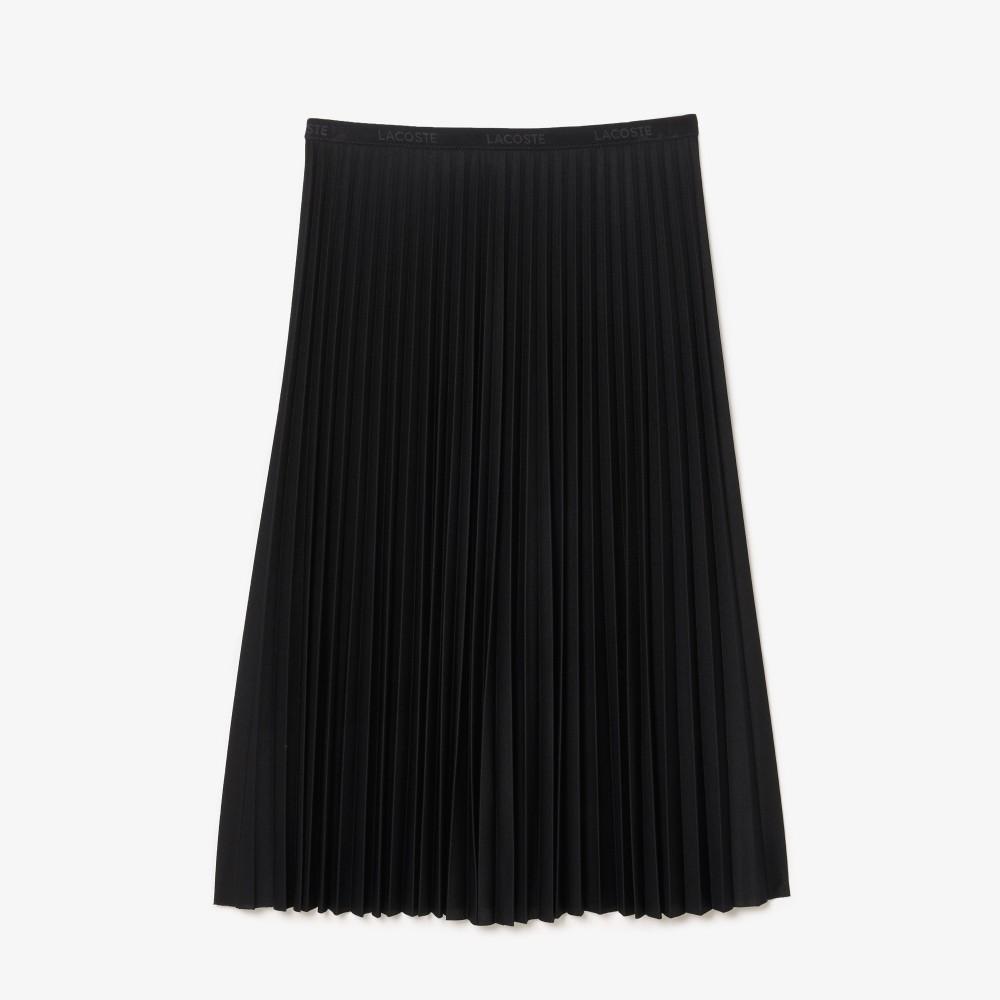 [Lacoste] Women's Pique-Like Long Pleated Skirt JF8050-54N031