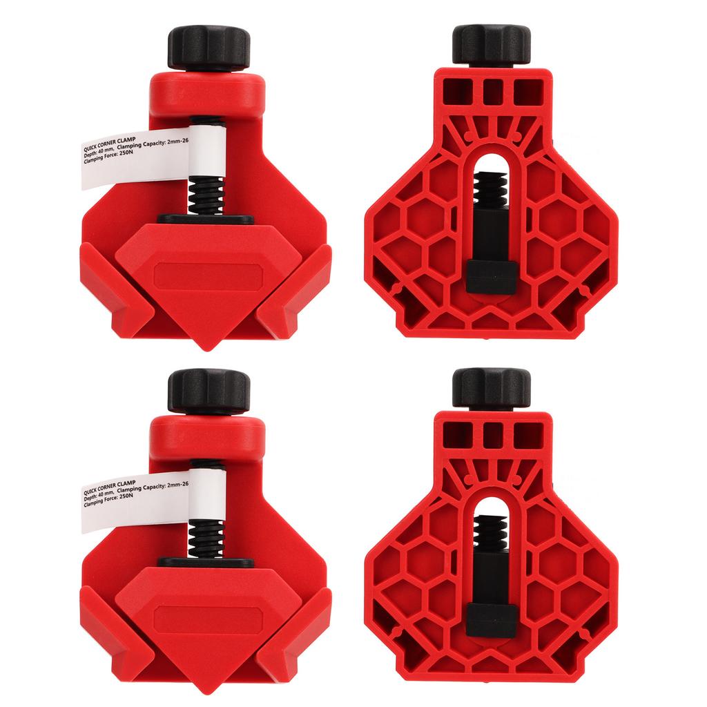 4 шт. Угловой зажим с пружинным прижимом, 90-градусный угловой зажим для DIY, деревообработки, обслуживания мебели