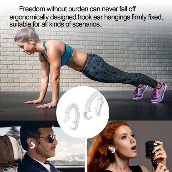 Clip Stable Anti-lost Plastic Bluetooth-compatible Earphone Hook for Wireless Earphone