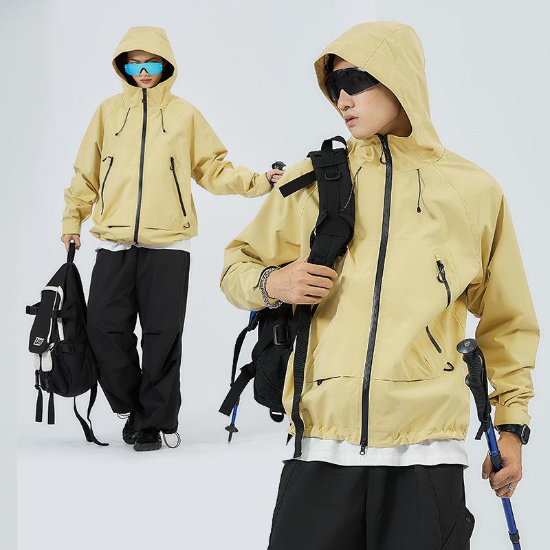 Осенне-зимняя мужская повседневная куртка Простая куртка с капюшоном