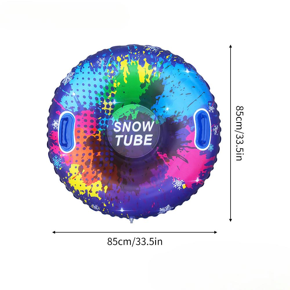 Надувной лыжный круг для улицы, устойчивый к опрокидыванию, детский толстый лыжный круг, устойчивый к холоду, коврик для катания на лыжах