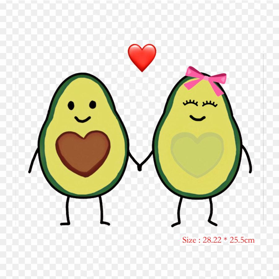 Avocado Cute Avocado Iron On Heat Transfer Printing Vinyl Patches Sticker for Clothes DIY Appliques Washable Patches
