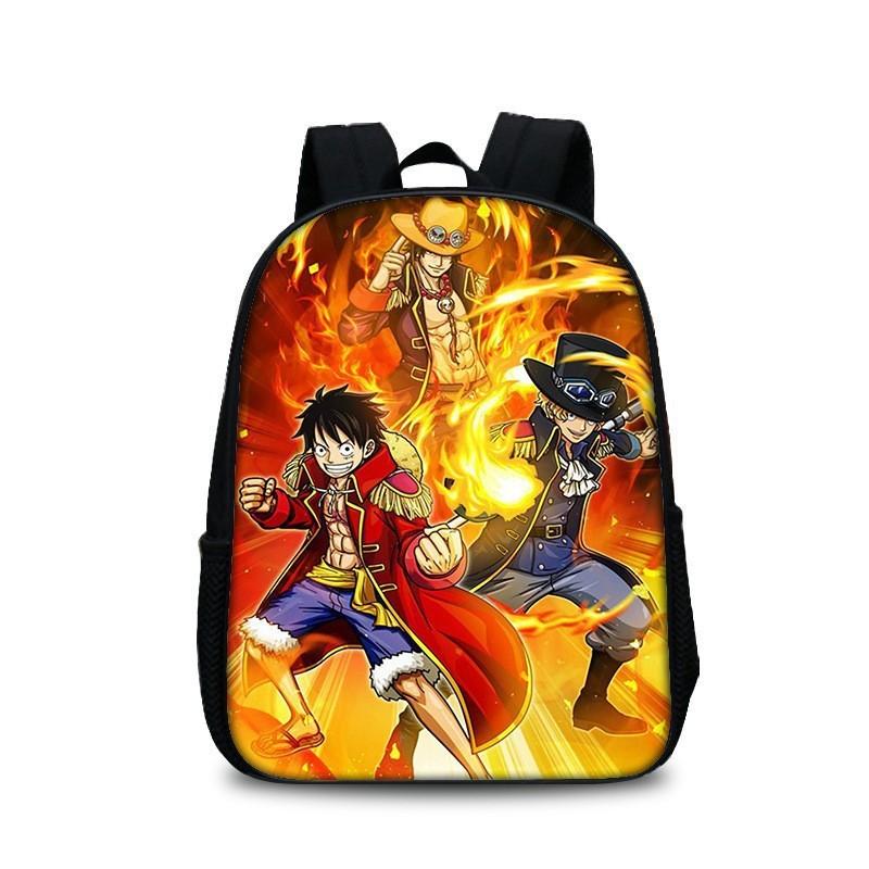 One Piece School Backpack For Children With Lightweight Nylon Material And Cartoon Pattern For School Use