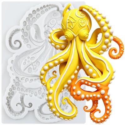 Силиконовые формы Осьминог Форма для мастики Осьминог Инструменты для украшения торта Топпер для кекса Конфета Шоколад Форма для гампасты