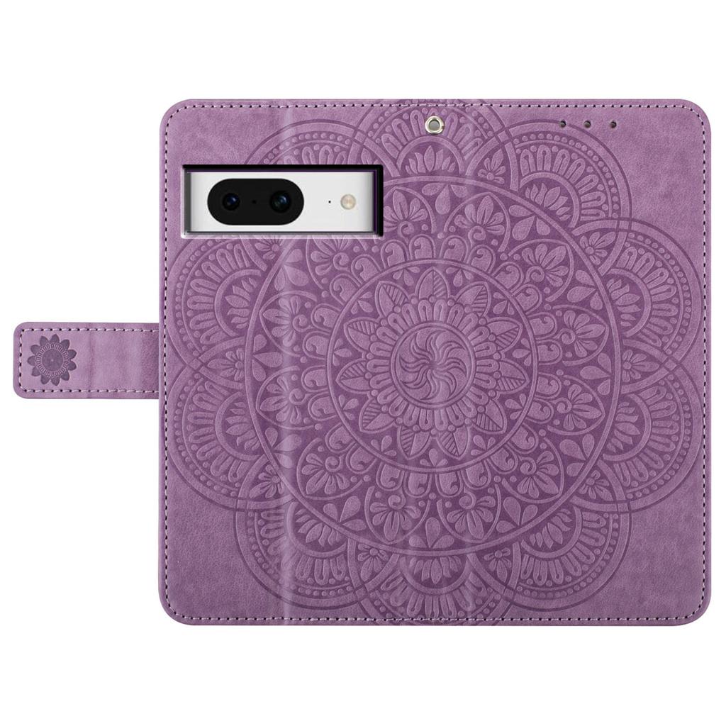 For Google Pixel 8 Case PU Leather Folio Stand View Cover