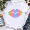 Diva Lips High Shoe Lipstick Print Tshirt Unisex Clothes 2024 Fashion Makeup T Shirt Female Summer Tops Tee Shirt Femme Wholesale