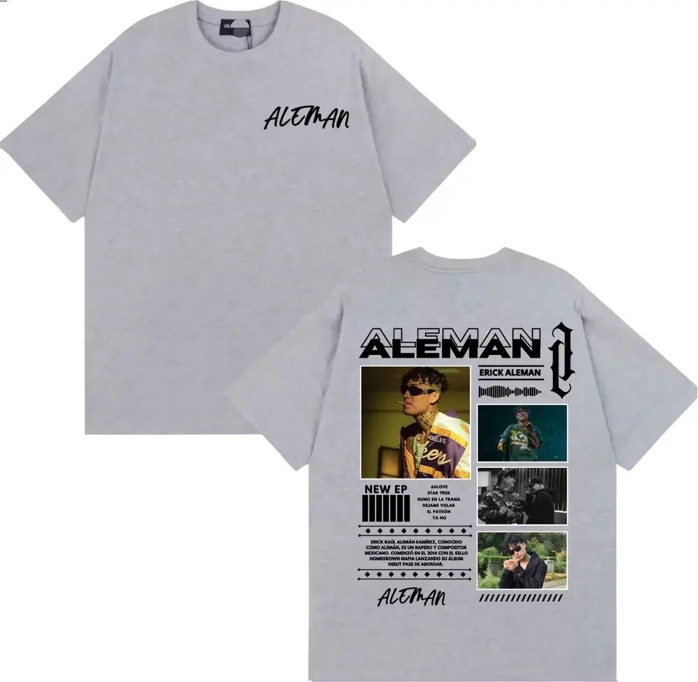 Rapper Erick Aleman 2026 Album Tour TShirt Mens Harajuku Street HipHop Cotton Casual Loose Fashion Women And Men TShirt