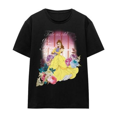 Beauty And The Beast Унисекс футболка для взрослых Belle Flowers