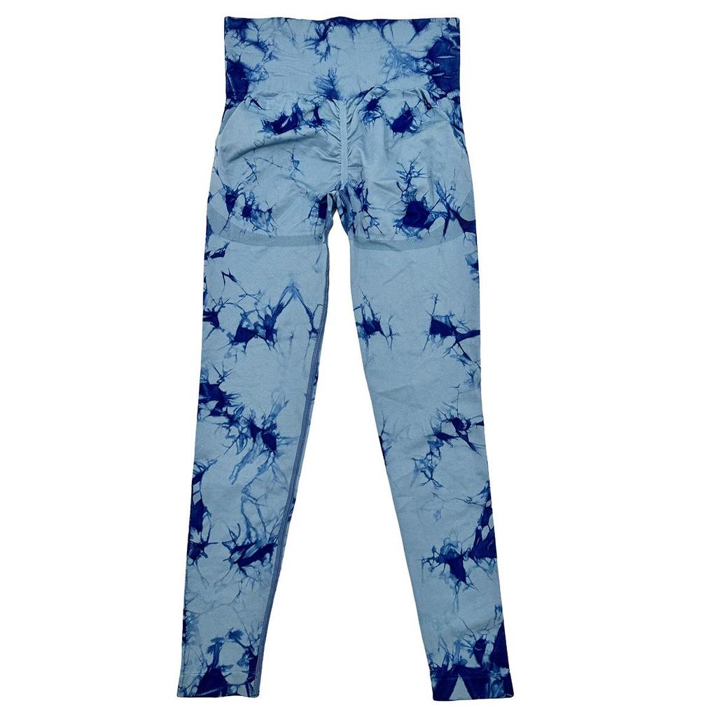 Quick-Drying Tie-Dyed Seamless Yoga Pants - Hip-Lifting & Elastic Fitness Trousers