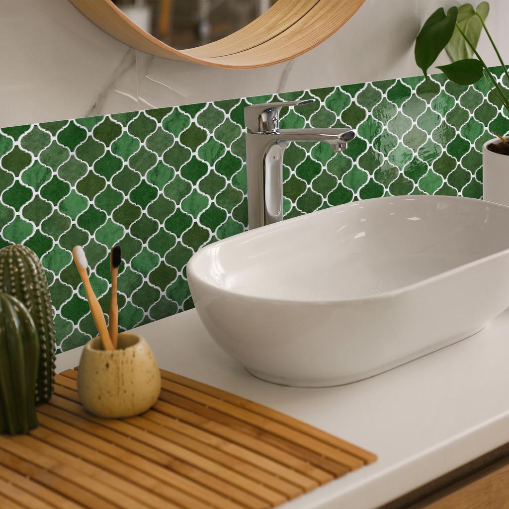 Простая художественная наклейка на плитку особой формы, самоклеящаяся наклейка на стену, кухонная ванная ПВХ водонепроницаемые обои стена