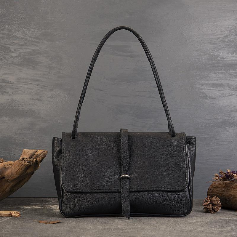 Сумка ручной работы, женская винтажная сумка-мессенджер премиум-класса, большая вместимость, сумка-тоут для поездок на работу через плечо под мышкой