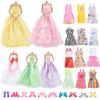 Doll Clothes and Accessories, 5 Princess Evening Dresses 12 Fashion Short Skirt 10 Shoes Size Suit for 11.5" Dolls for Ages 6 7 8 9 10