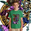 Yu Gi Oh Dark Magician Anime Print Cotton T Shirt for Boys Girls Kids Casual Soft Breathable Top