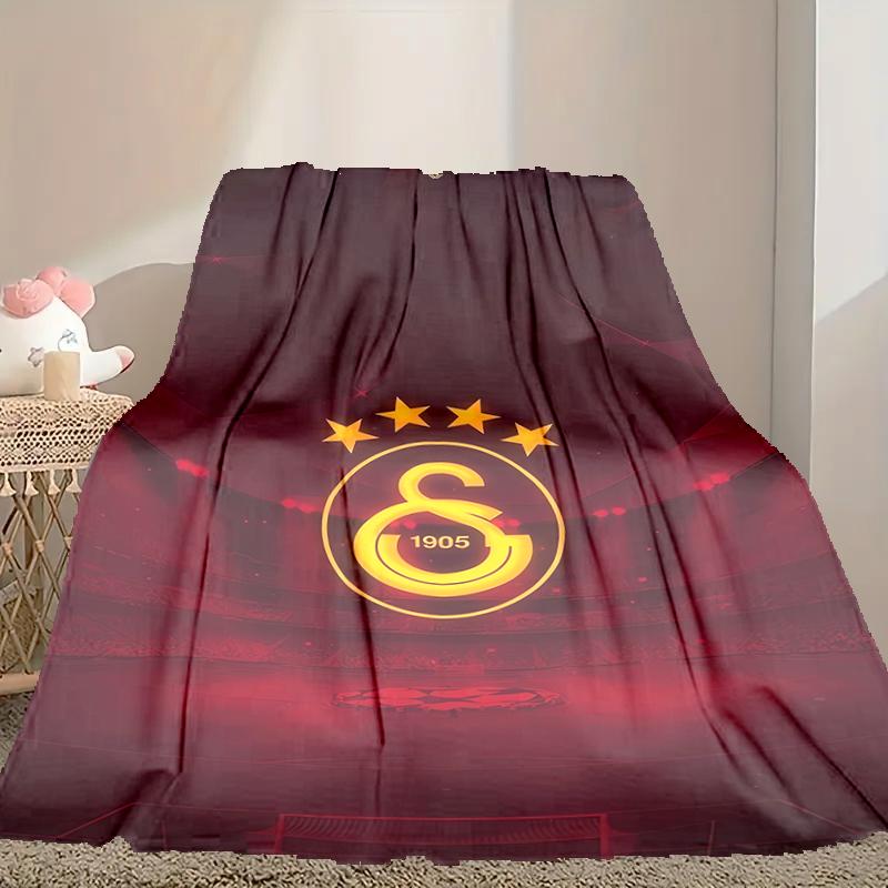 1pc Digital Print Nap Blanket, Galatasaray SK Blanket for Home Use, All Season Warmth, Christmas and Valentine's Day Gift Blanket