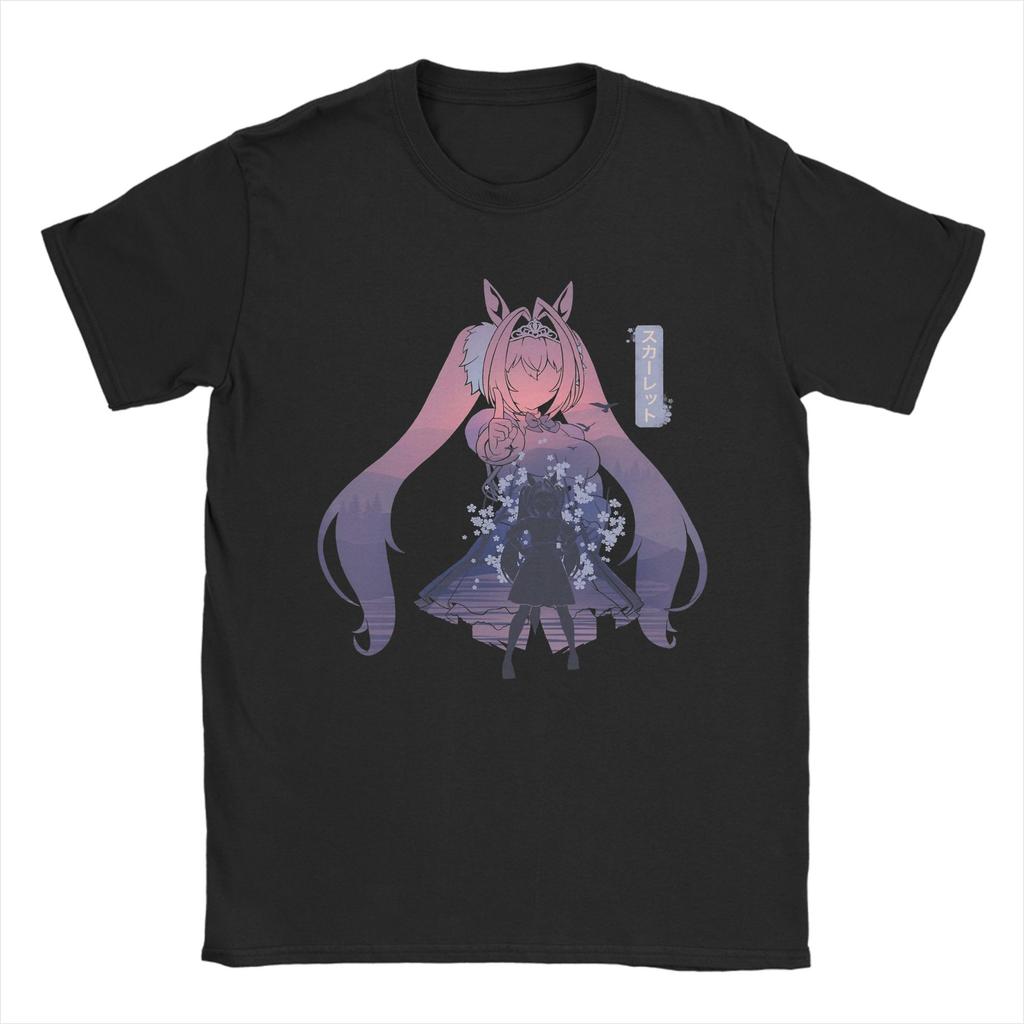 Silence Suzuka Uma Musume Аниме Футболки Унисекс Хлопок Смешные Футболки Круглый Вырез Футболка Короткий Рукав Одежда 6XL