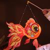 Goldfish Lantern DIY Assembly Handheld Lantern for Kids Battery Powered Chinese Traditional Lantern for Mid-Autumn Festival Spring Festival