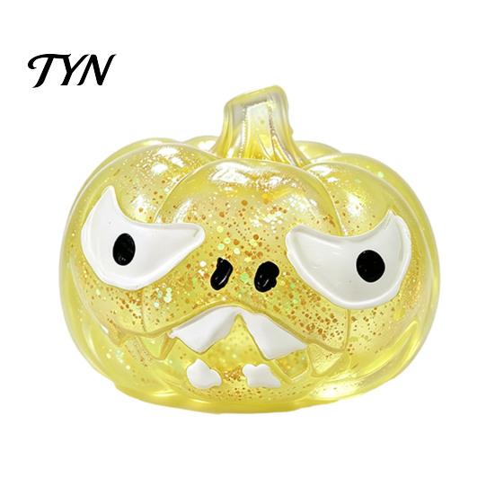 Halloween Pumpkin Squeeze Toy Grimace for Stress Relief, Soft TPR Sensory Fidget Durable Pinchable Ball Adults Children, Portable Pinch Emotional