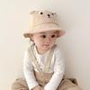 Cotton Baby Bucket Hat Korean Boys Girls Sunhat Lovely Baby Bear Hat  Toddler