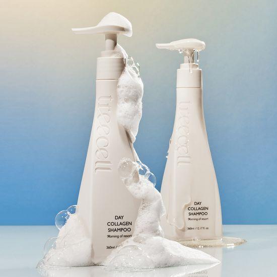 treecell Дневной коллагеновый шампунь Morning of Resort Double Plan (+30 мл Бондинг-средство)