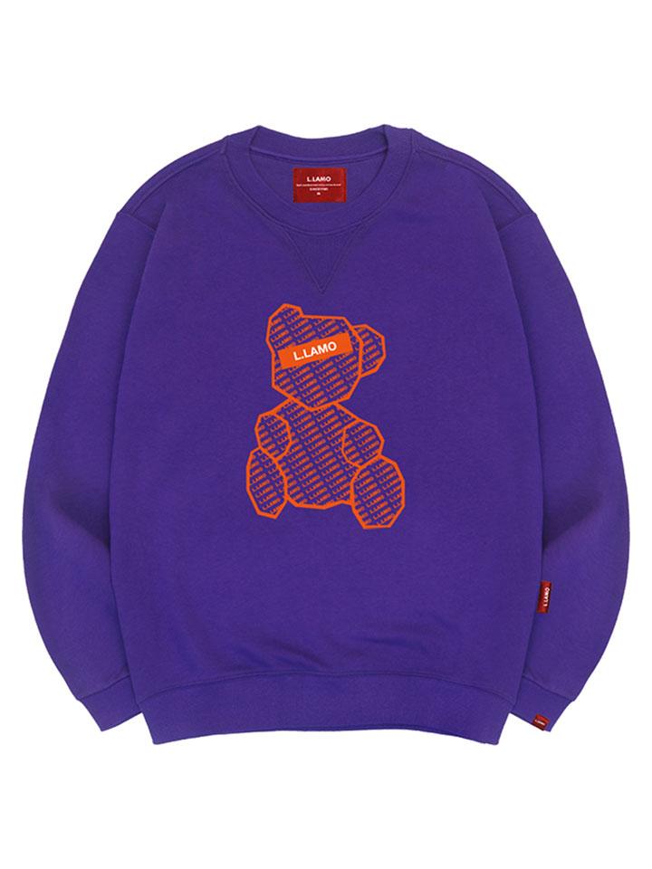 Толстовка с логотипом Ellamo и мишкой, унисекс, большие размеры S~4XL (Тип А)