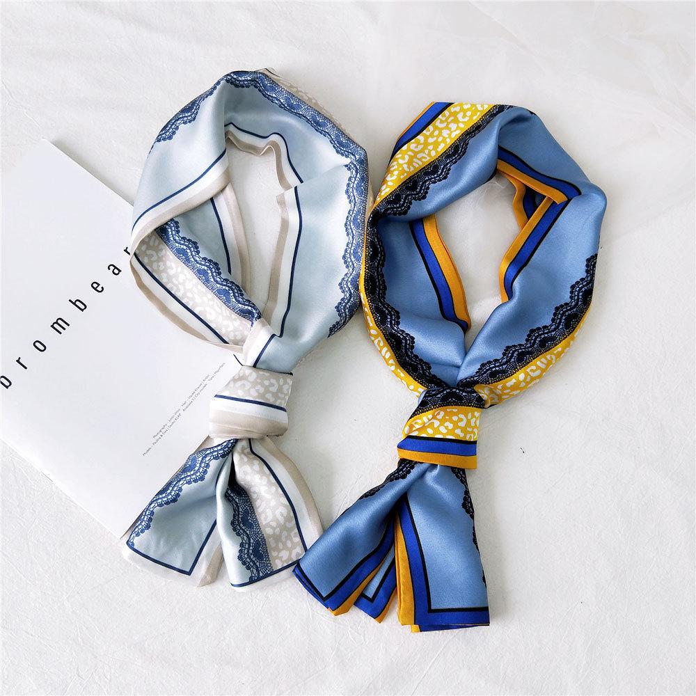 New Scarves Silk Scarves Women'S Spring And Autumn Season Long Decorative Professional Scarves Summer Thin Styles Paired With Shirts Stylish