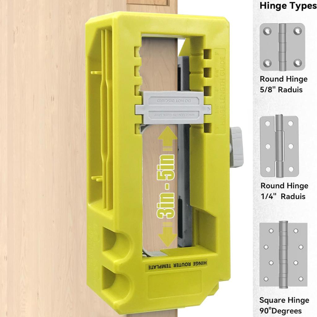 Plastic Hinge & Door Lock Hole Positioner, Drilling Locator for Hardware Installation
