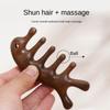 Подвесная массажная расческа для головы, многофункциональная массажная расческа для деревянной терапии, массаж тела