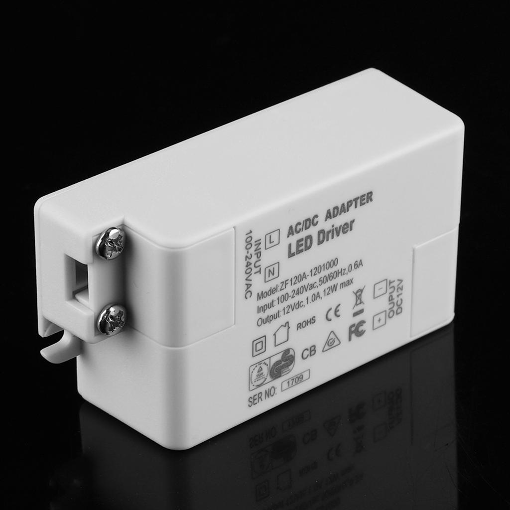 AC 100 240V To 12V LED Driver 12W Constant Voltage Power Supply Adapter For SMD LED Strip Light Home Lighting