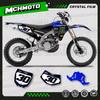 MCHMFG  Team Graphics Decal Stickers For YAMAHA WRF450 2016 2017 2018 YZF450X 2015 2016 2017 2018 Number Name