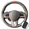 Hand Stitched Non-slip Artificial Leather 2015-2017 Outback 2014-2017 Forester 2015 Steering Wheel Cover For Subaru Legacy XV
